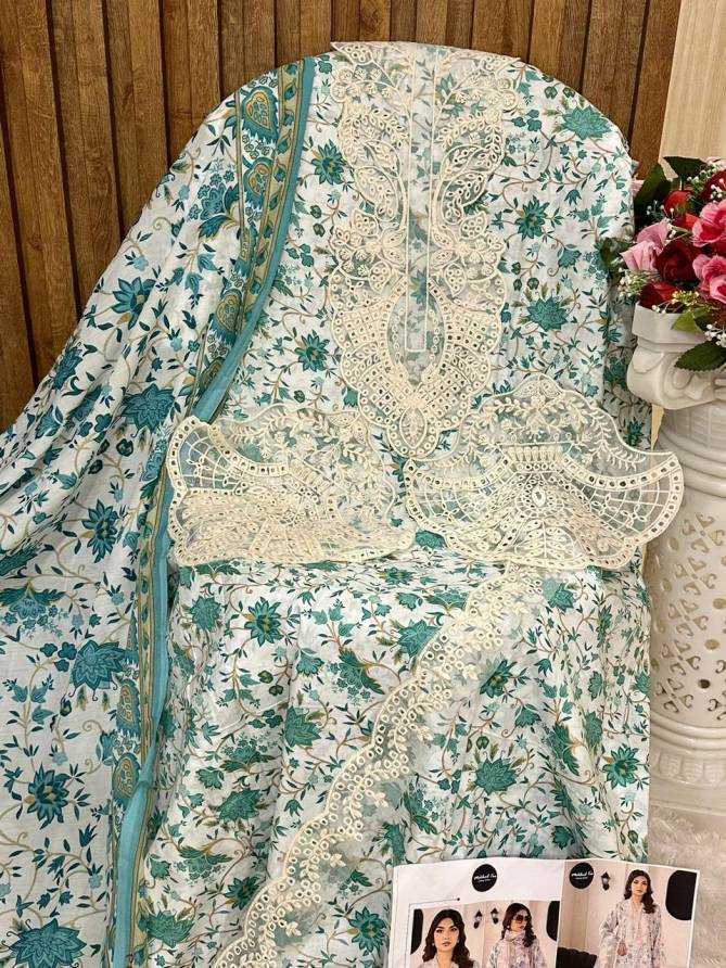 1321 B And C Mehboob Tex Embroidery Pure Cotton Pakistani Suits Wholesale Suppliers In India
